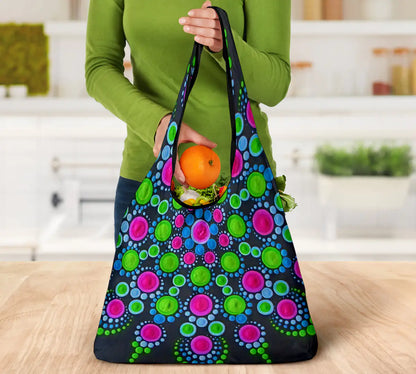 3 Mandala Grocery Bags